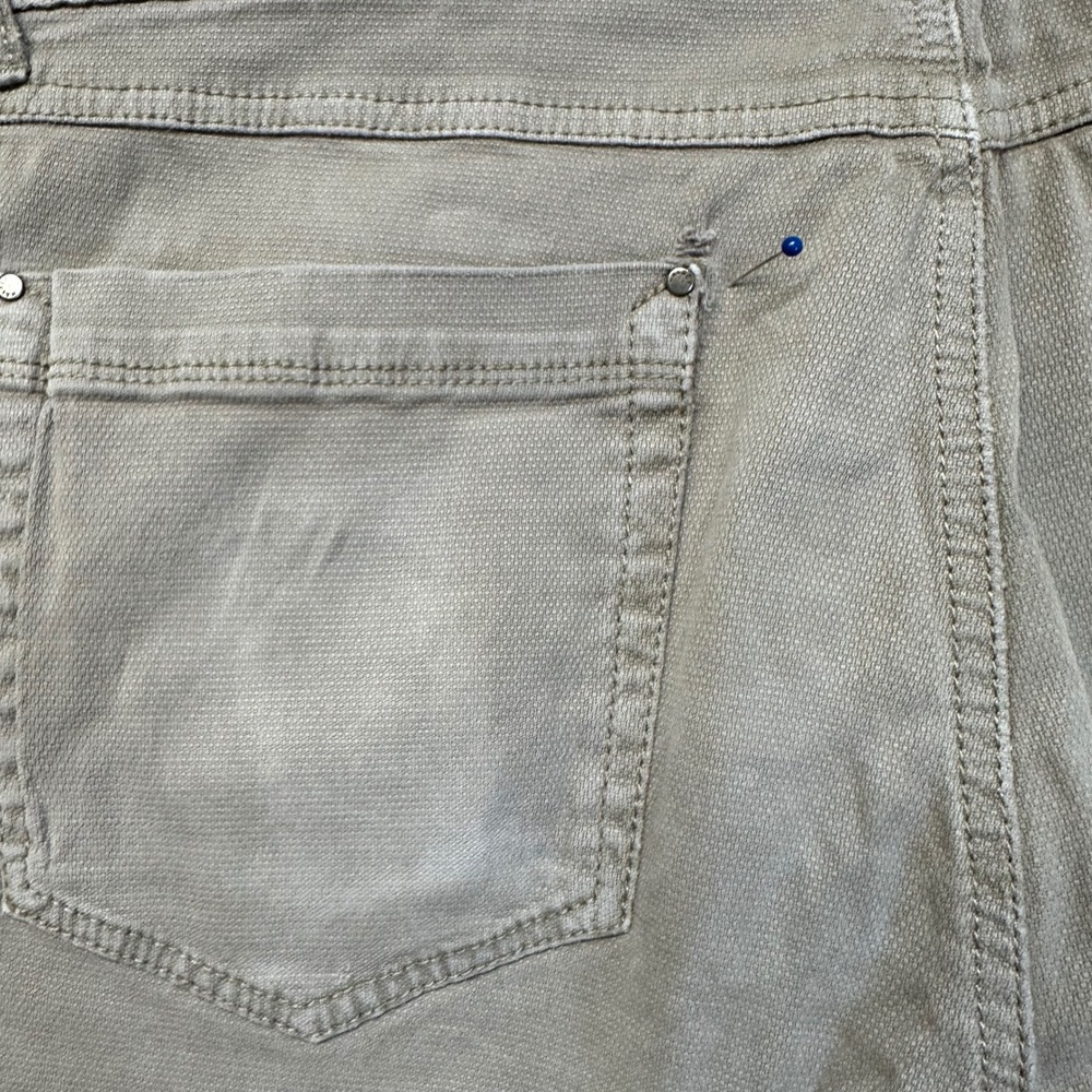 Halsey 44 Textured Dobby Pants Mens 34 Taupe Brown Good 5-Pocket Trousers - Picture 6 of 11